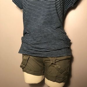 Gap Blue & White Striped T-shirt